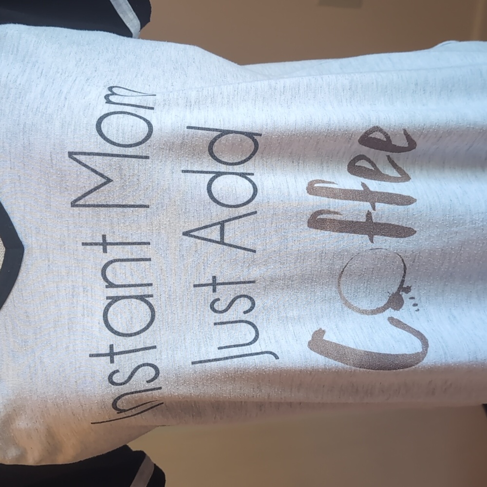 Instant Mom Coffee Raglan Tee - Picture 2 of 7